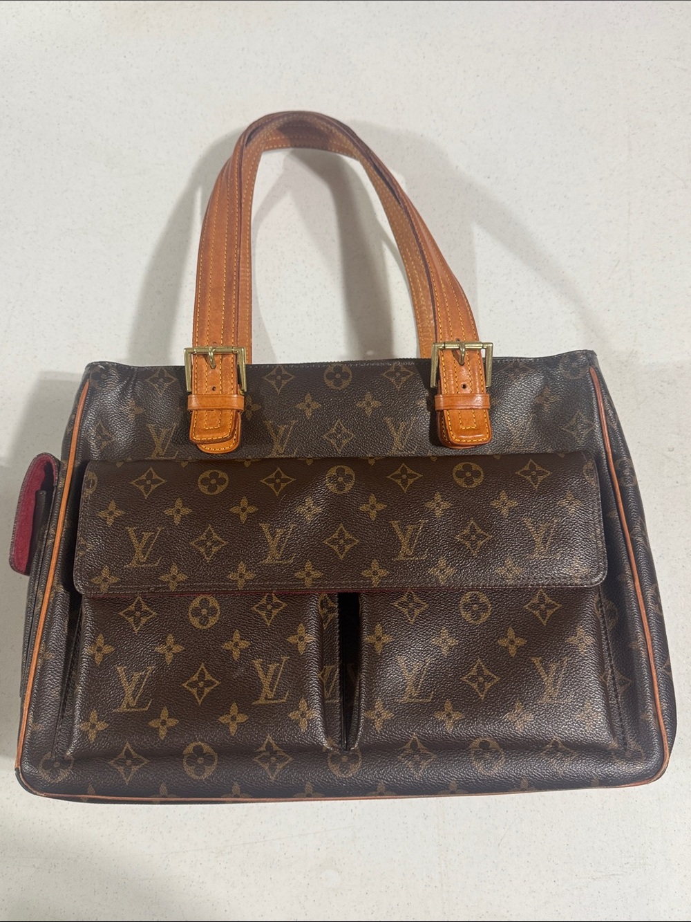 Louis Vuitton Viva‑Cité Monogram Top-Handle Satchel Authentic Vintage